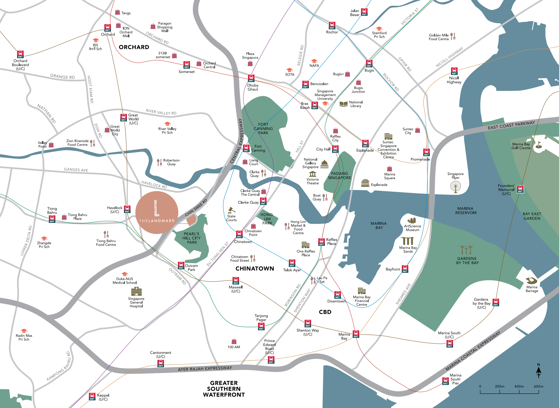 The Landmark Location Map (Large)